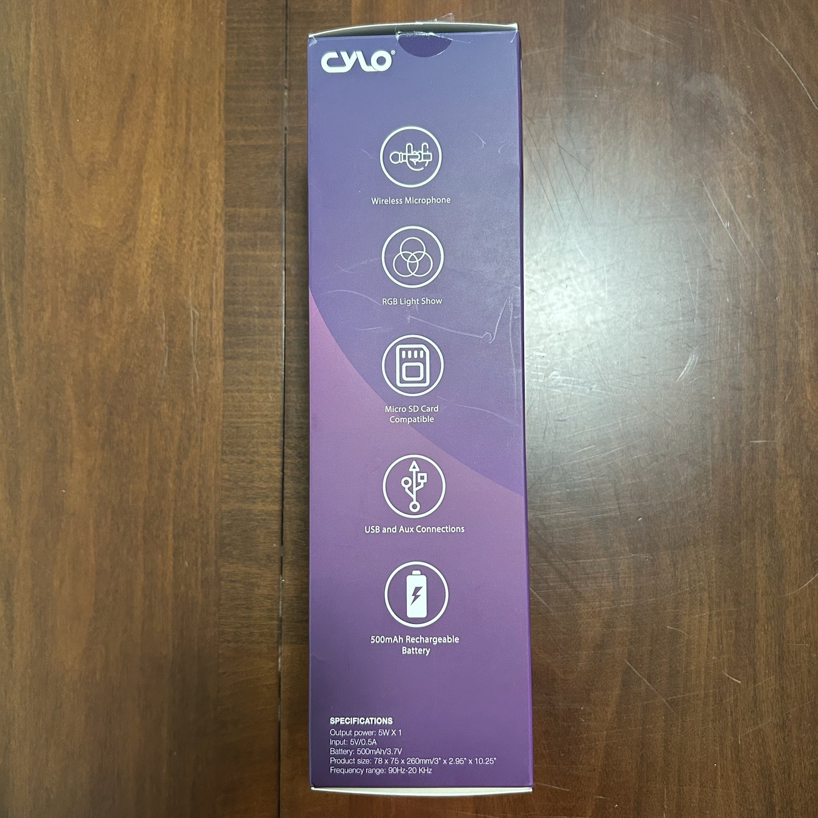 CYLO Let’s Get Loud Bluetooth LED Karaoke Microphone