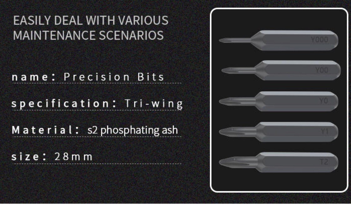 5PC Tri-Wing Precision Screwdriver Micro Bits Set for Nintendo Switch joycon DS