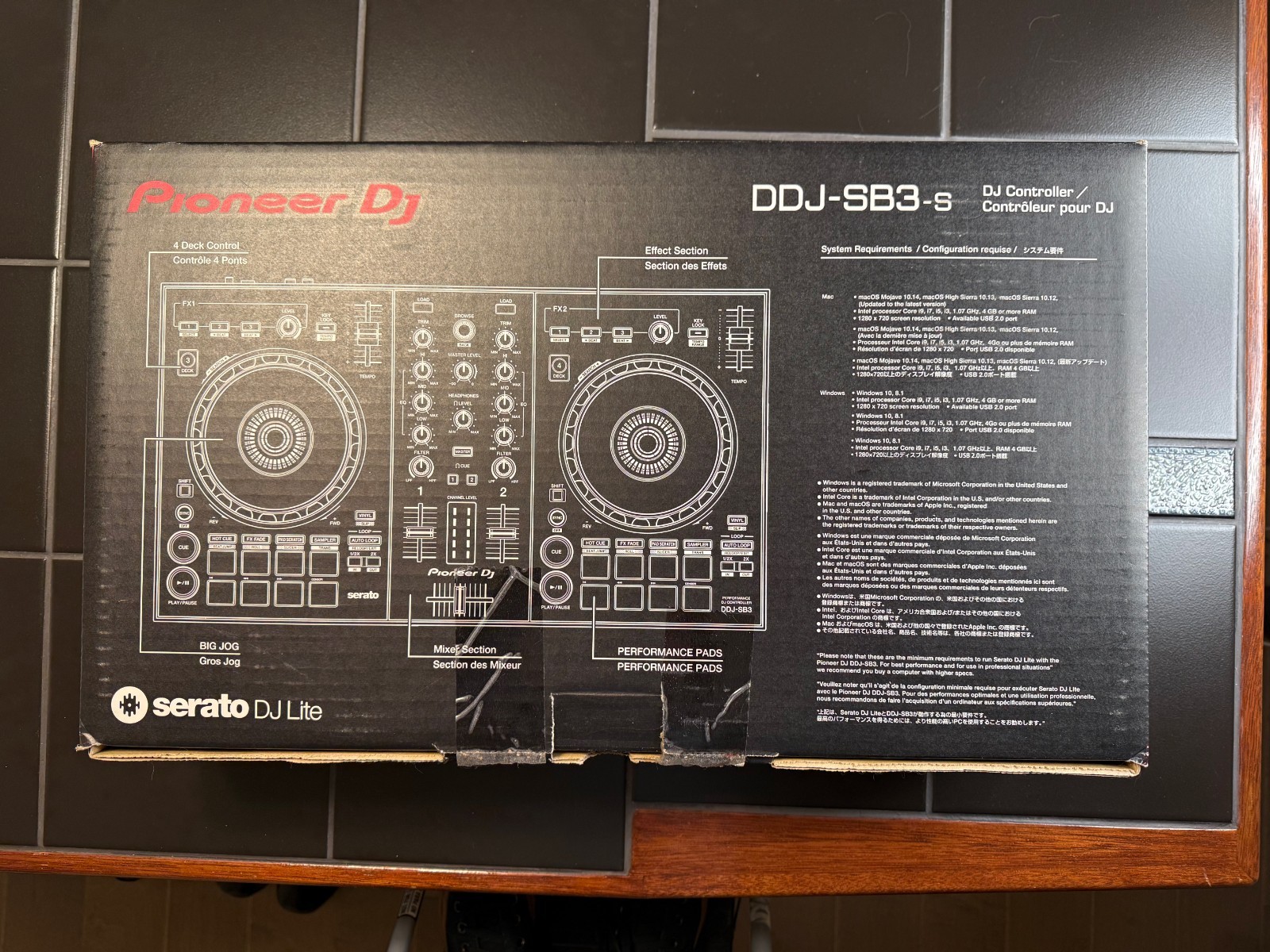 Pioneer DJ DDJ-SB3-S Silver DJ Controller for Serato DJ Lite Open Box