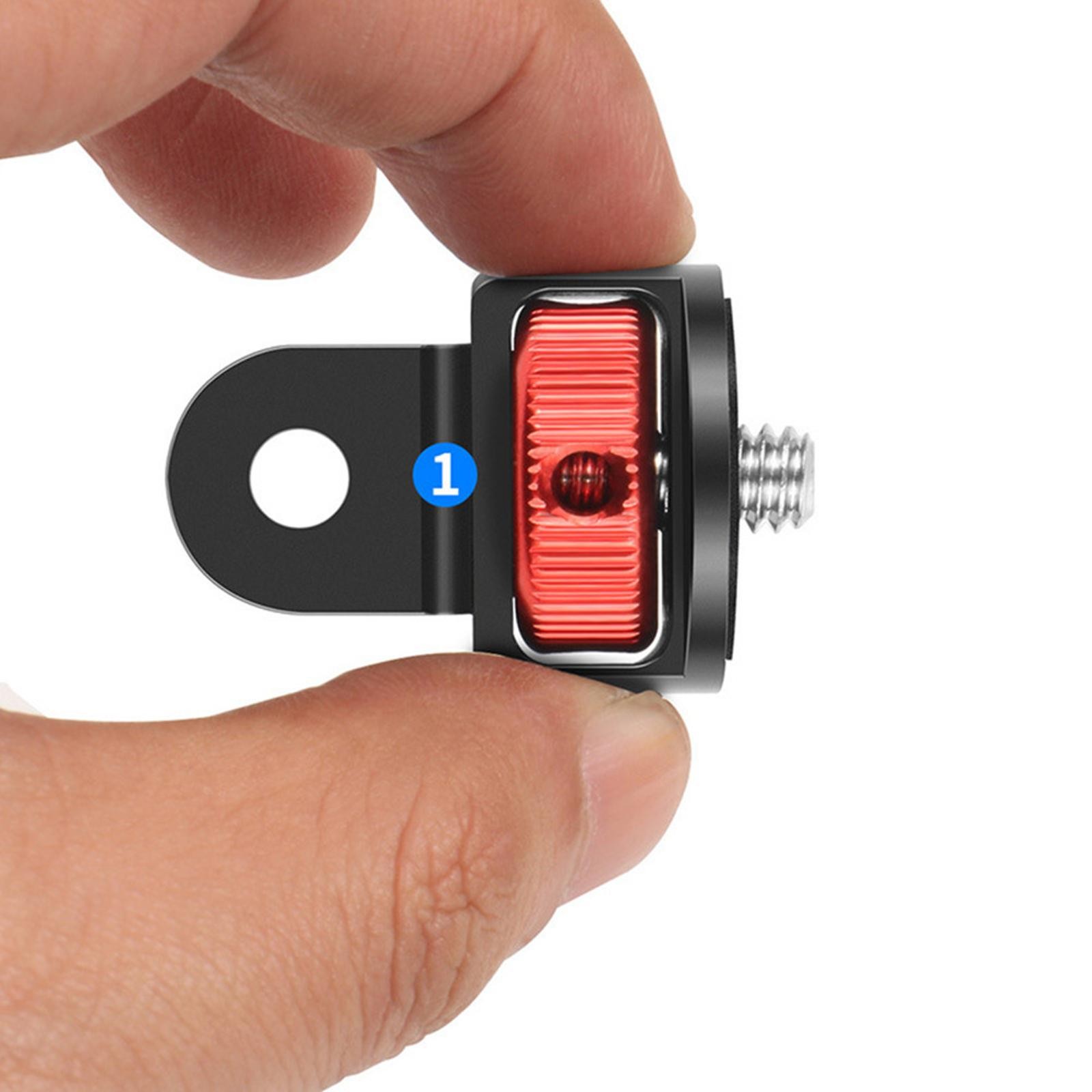 Universal 360°Rotating 1/4 Thread Aluminum Camera Adapter Tripod Mount Converter