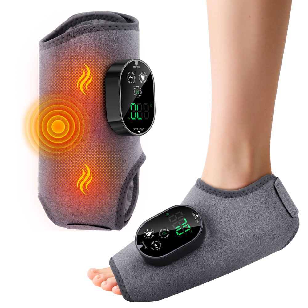 Cordless Foot Ankle Massager Pain Relief with 6 Heat Levels & 3 Vibration Modes
