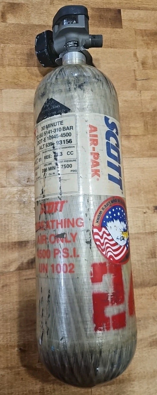 SCOTT 4500PSI 45 Min SCBA Bottle Tank Cylinder Paintball Air gun #6