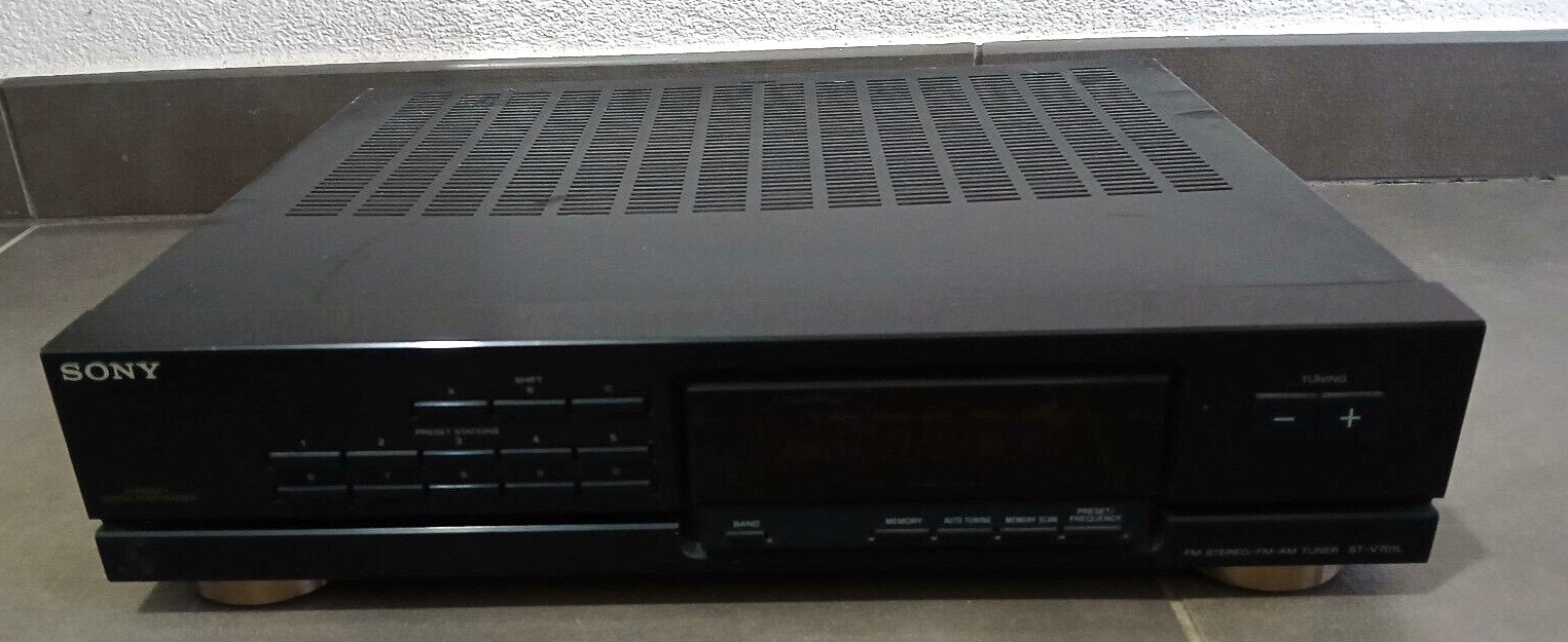 Sony ST-V701L Radio Tuner Tuner FM-AM Stereo Hifi Black Vintage