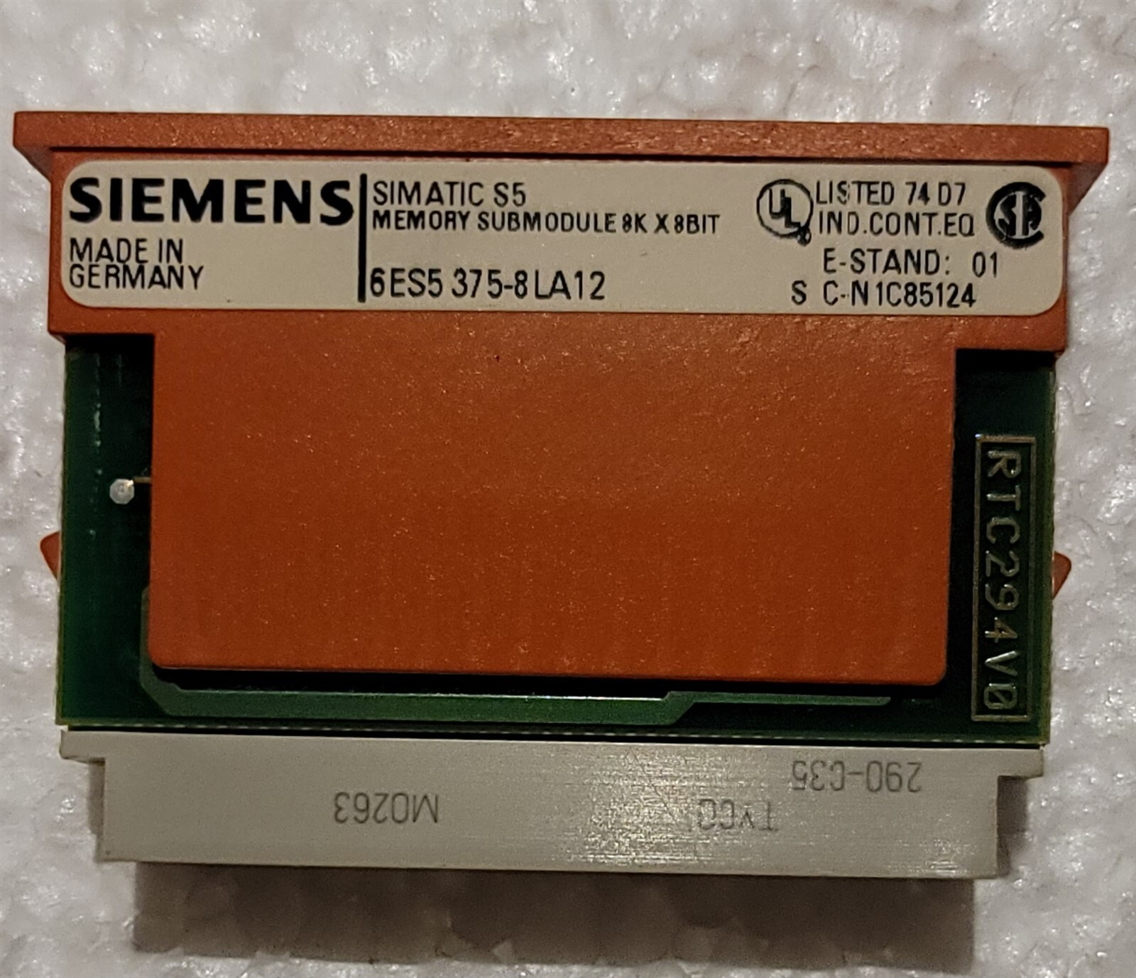 Siemens Simatic S5 Memory Submodule 6ES5 375-8LA12