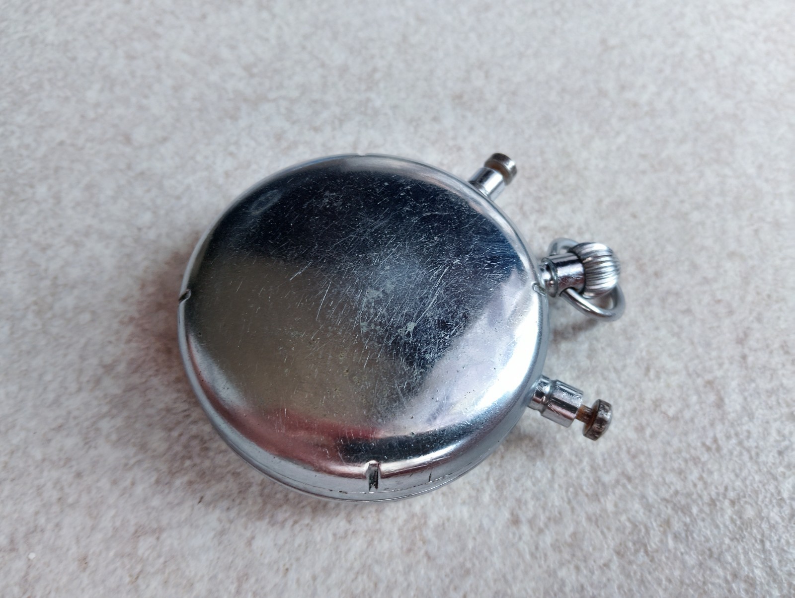 Vintage Soviet Stopwatch Slava Chronometer 3-Button Mechanical Timer/For Parts
