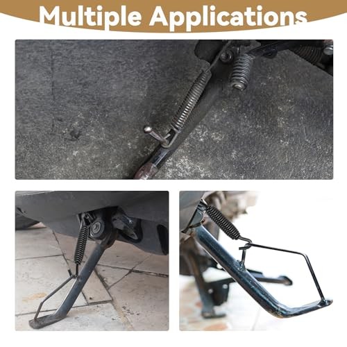 Jiffy Stand Kickstand Spring Heavy Duty Replacement for Motorcycle Black