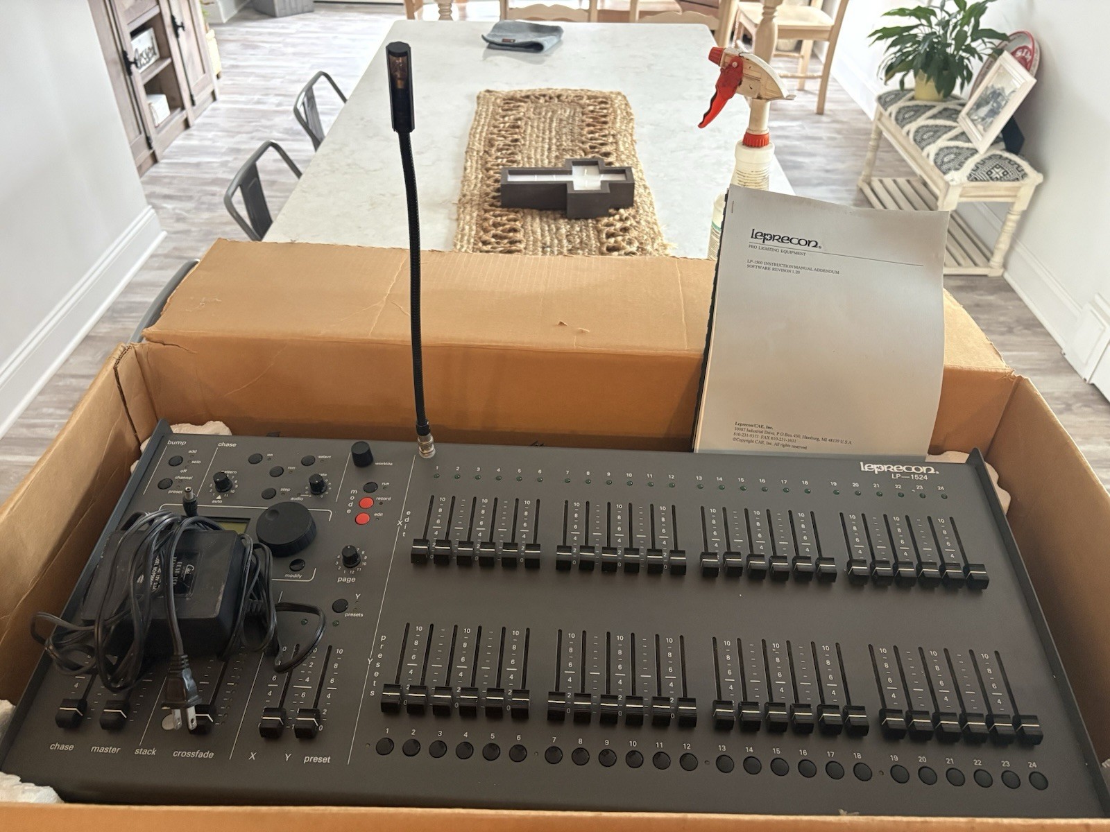 Leprecon LP-1524 Analog Control Console, 24 Channels, 24 Playback Faders