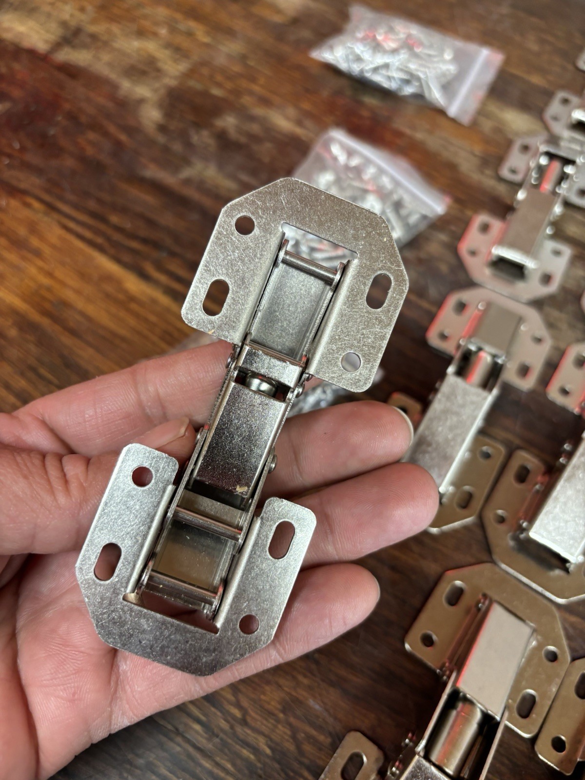 LOT OF 24 90 Degree Door Panels Hinges Durable Spring Angle Hinges
