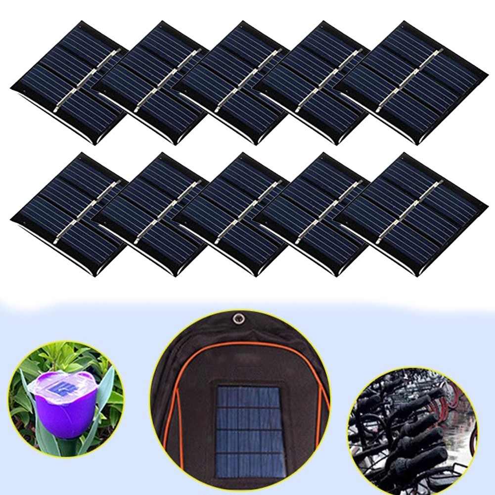 10pcs Portable for mini Solar Panels Perfectly Sized for Various Applications