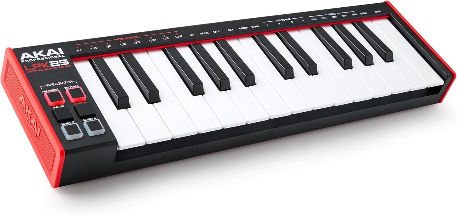 - USB MIDI Keyboard Controller with 25 Responsive