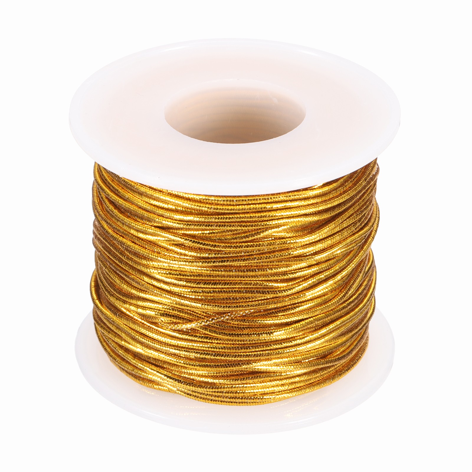 1mm Metallic Elastic Cords,Gold Tone, 27 Yards Each