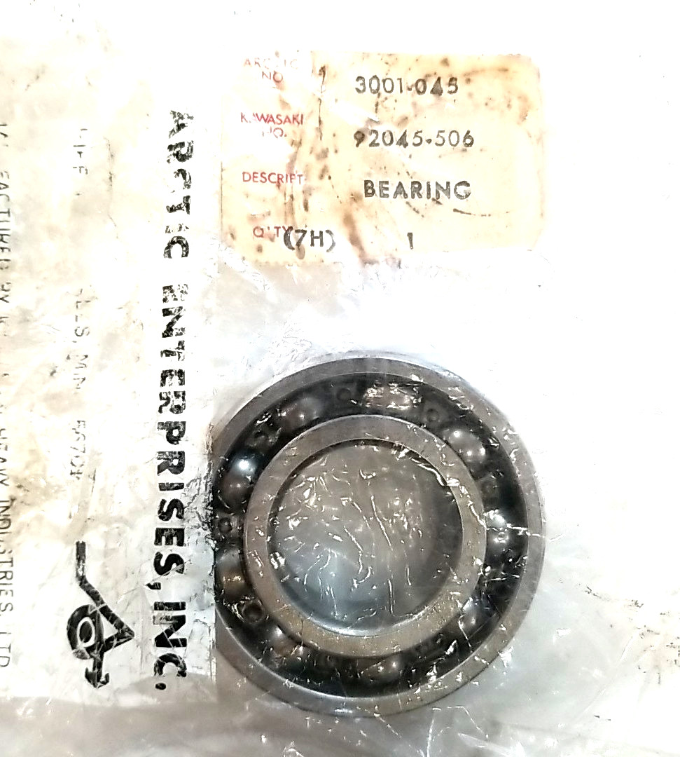 NOS OEM ARCTIC CAT 6206-9 BALL BEARING  3001-045  ARTIC