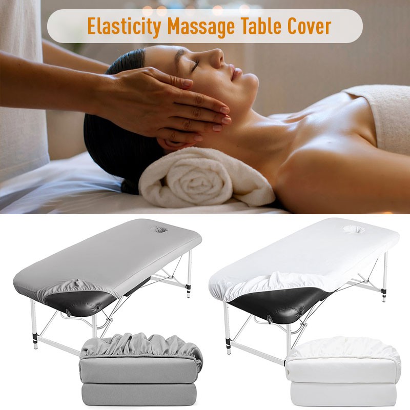 6FT Milk Silk Elastic Massage Table Cover Antifouling Beauty Salon Replacement