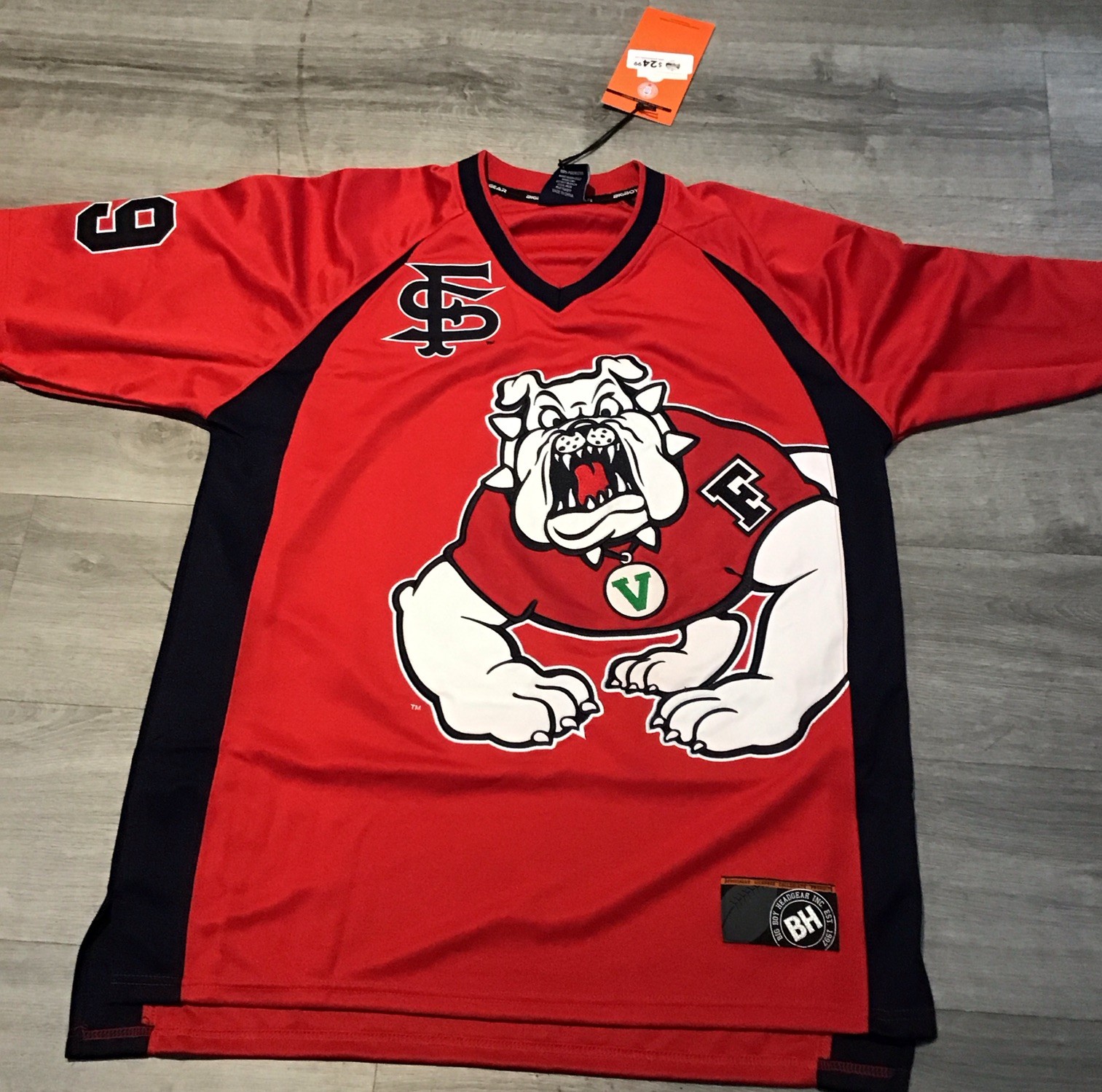 New Fresno State Bulldogs Big Boy Red Adult  #11 Jersey Size Large