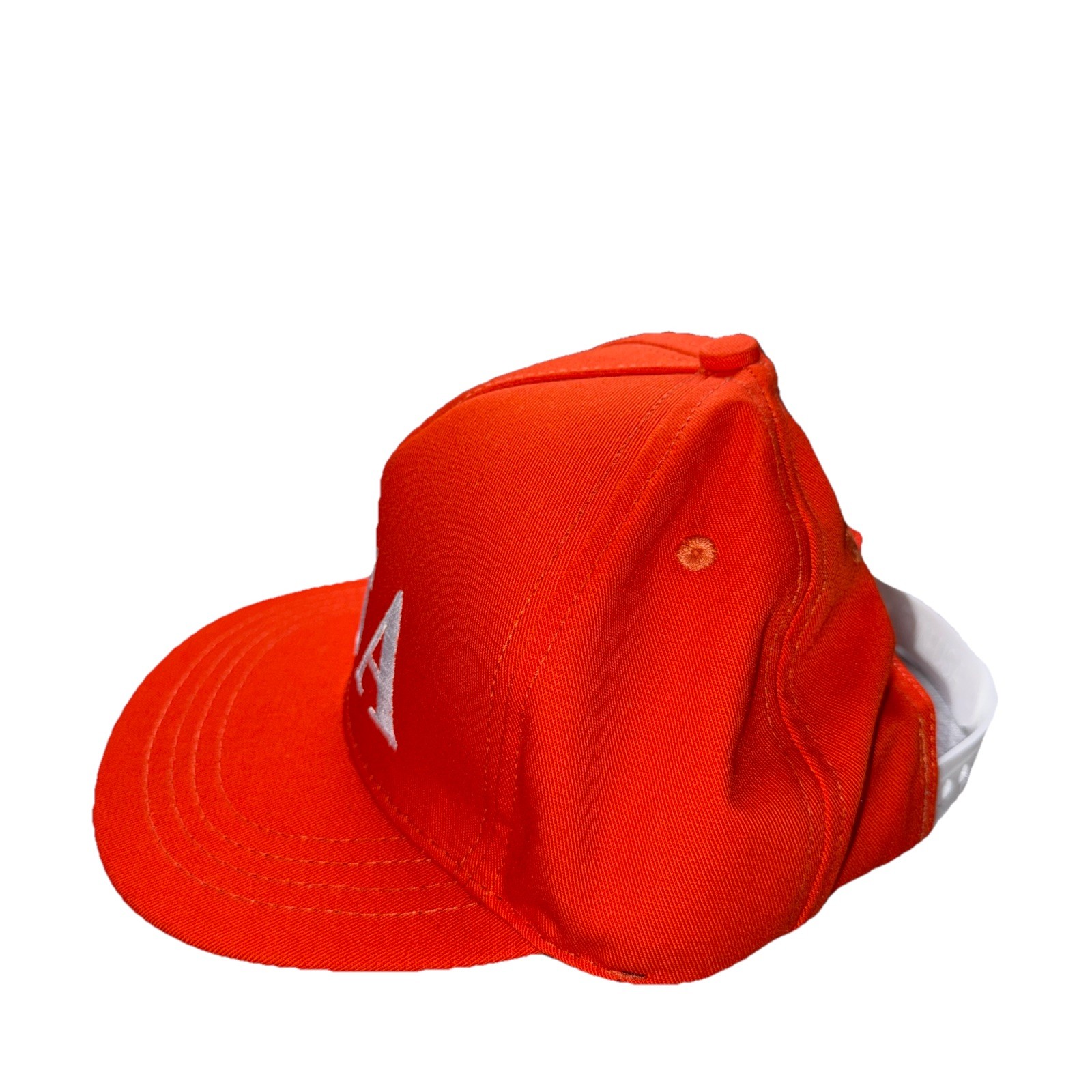USA Youth Hat StrapBack Embroidered Orange Made In USA Cap Cali Fame Small