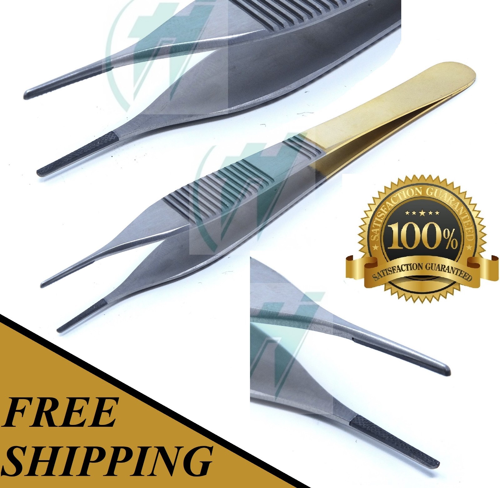 T/C Adson Dressing Forceps 4.75" Serrated Surgical W/ Tungsten Carbide Insert