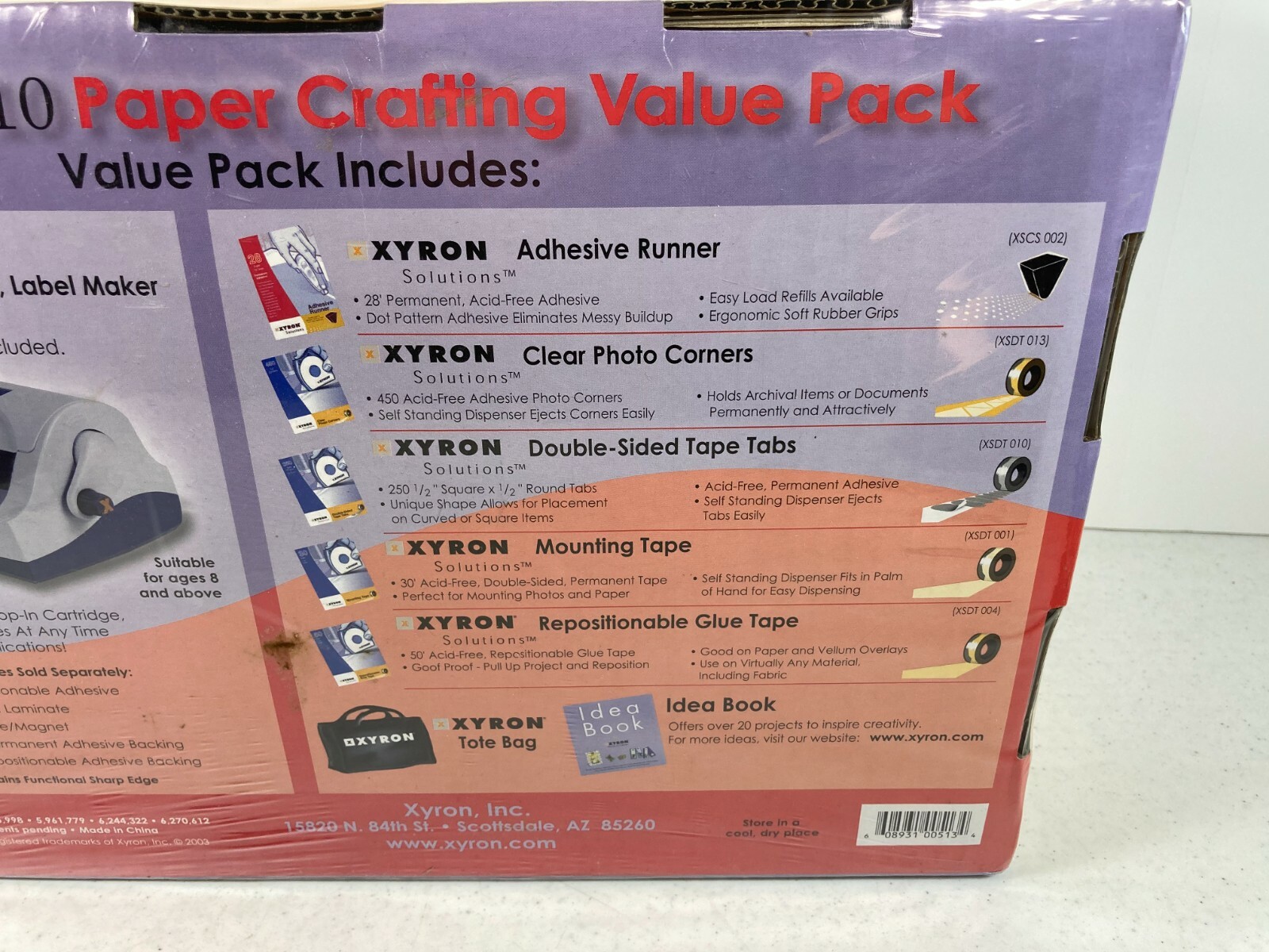 Xyron 510 Paper Crafing Value Pack Sticker Magnet Label Maker Laminator