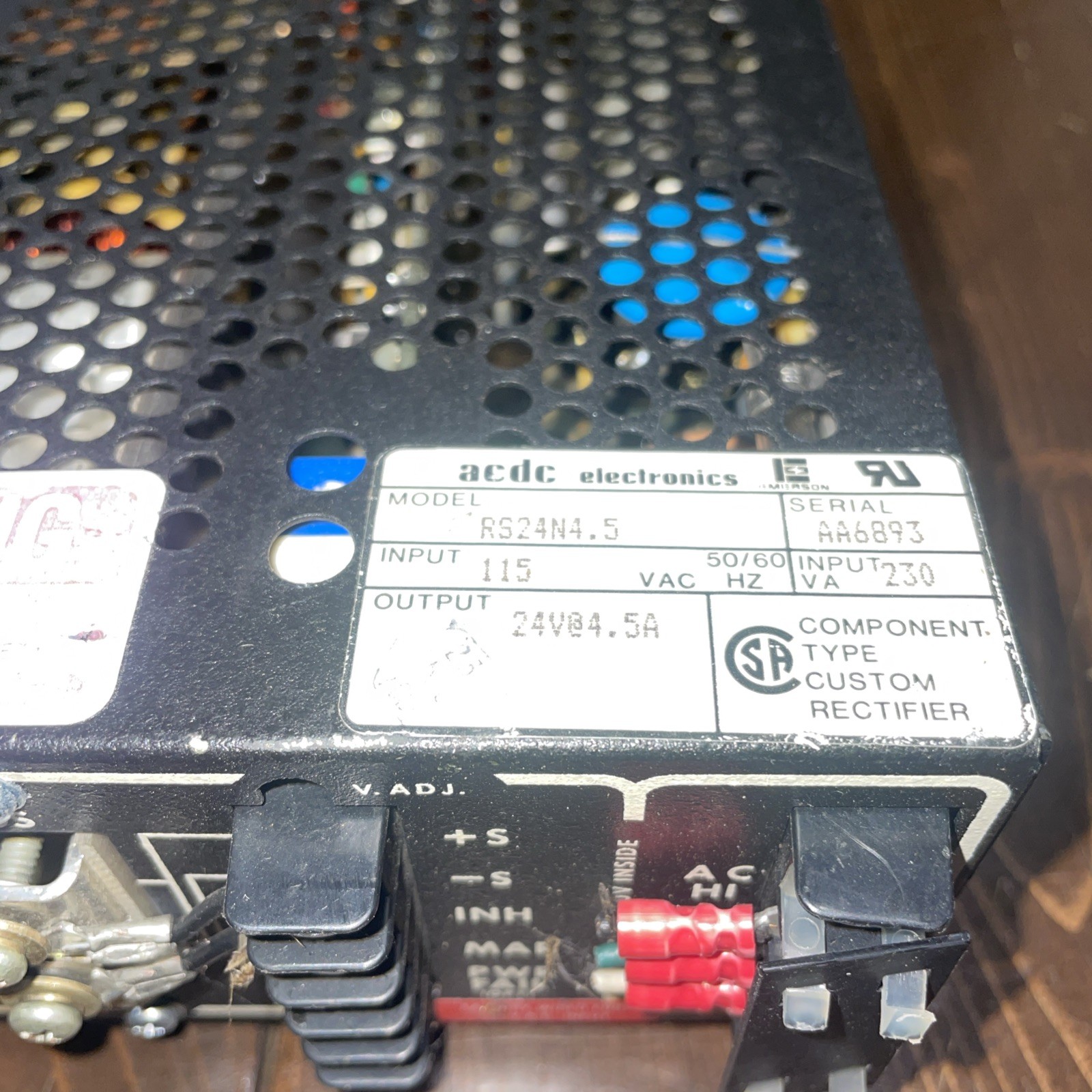 ACDC Electronics RS24N4.5-185 Power Supply
