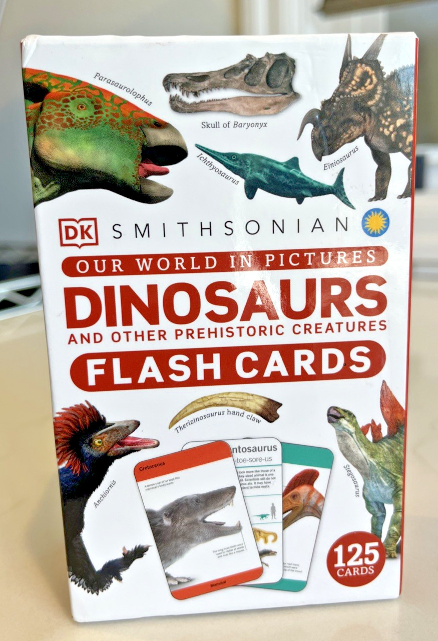 NIB Smithsonian Dinosaur Prehistoric Creature Flashcards (125)