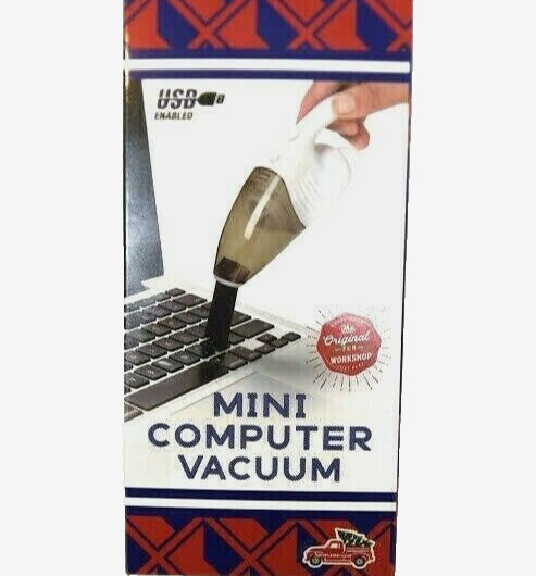 Mini Computer Vacuum The Original Workshop USB Enabled Brush Attachment