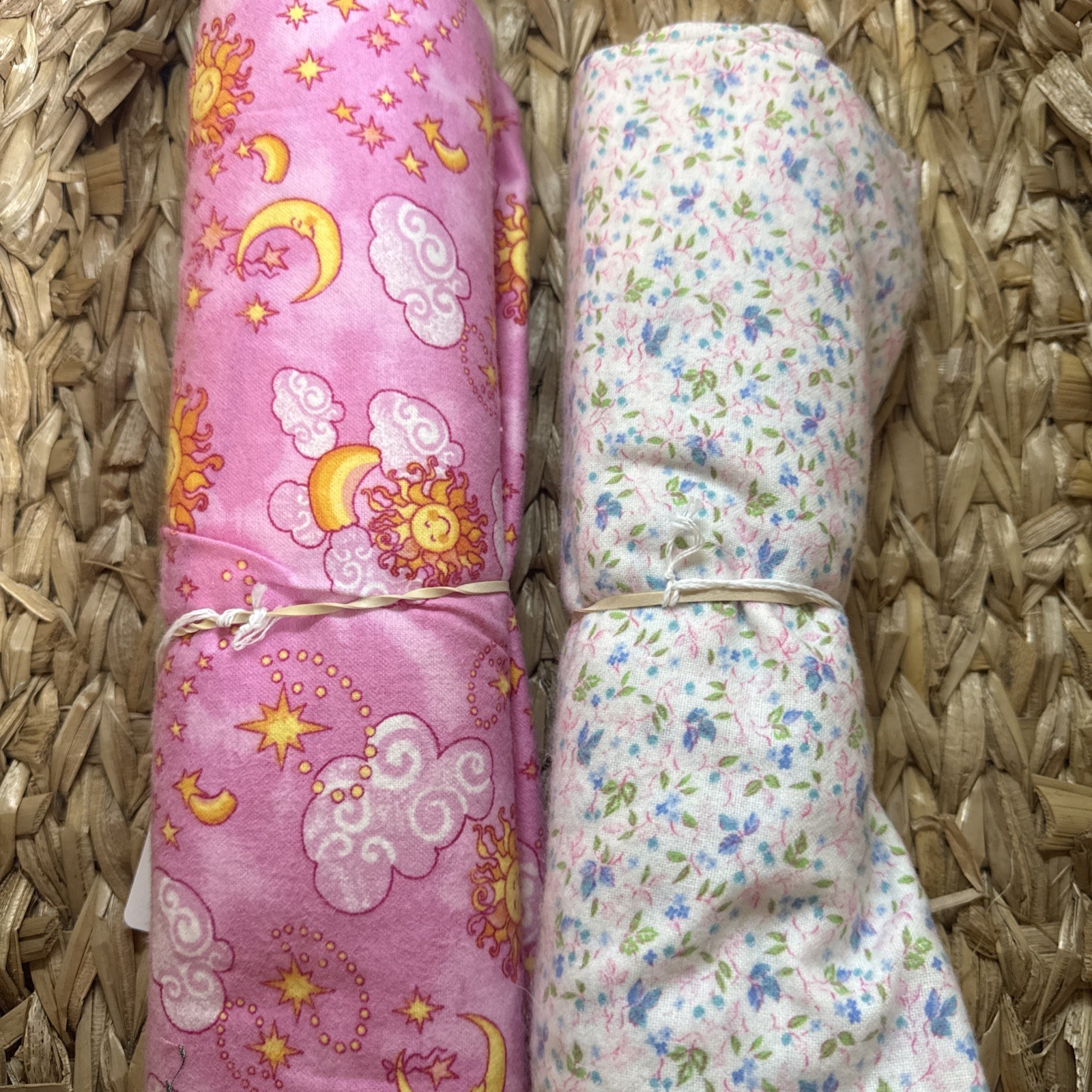 2 5/6 Yards Of Flannel Pink Quilting/ Sewing Fabric