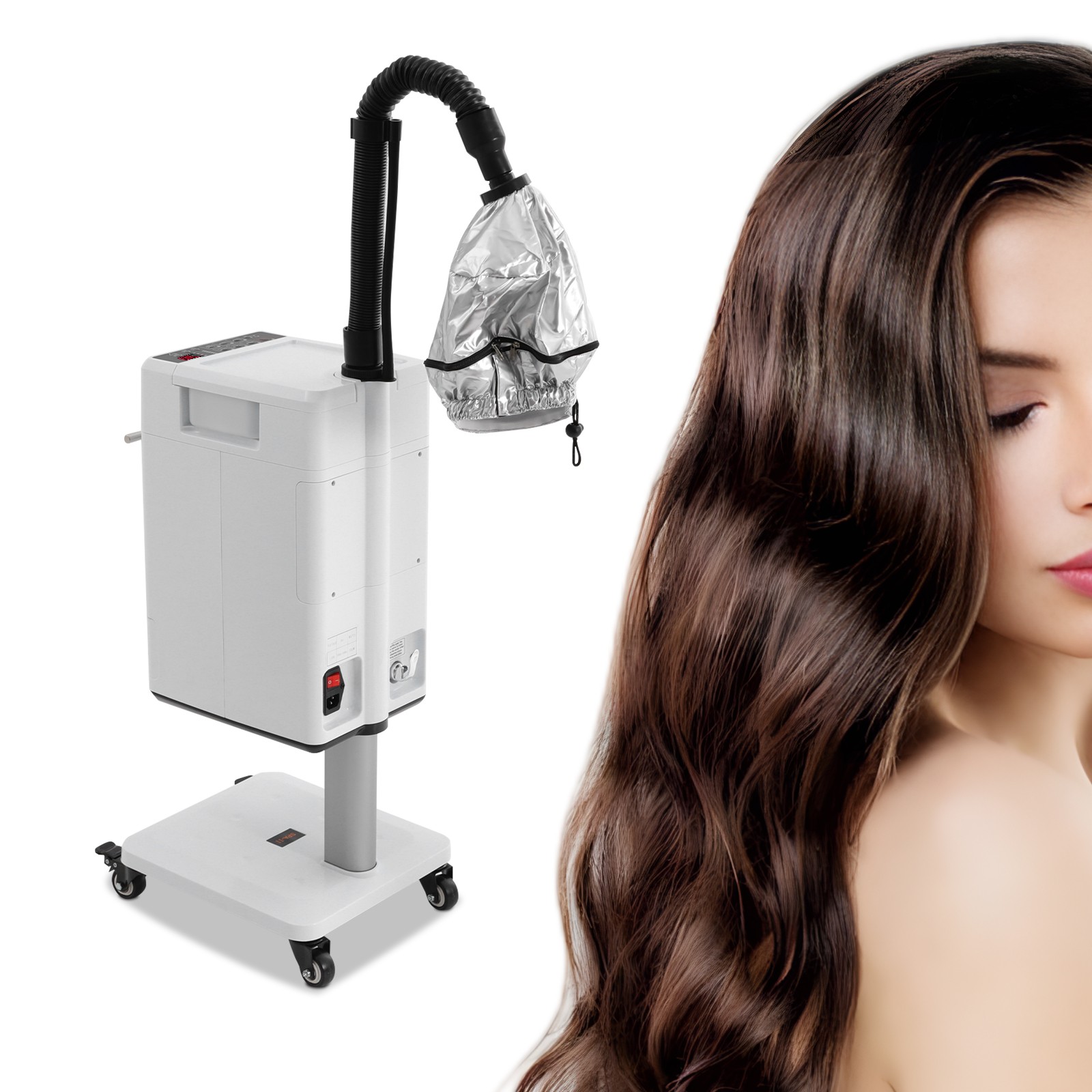 Vertical Nano Hair Steamer Versatile Anion Hair Color Processor Salon Spa 1400ML