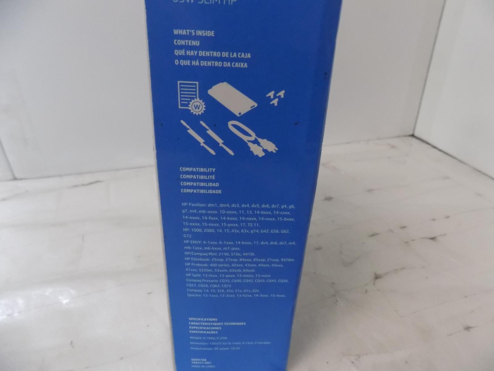 HP 65W SLIM AC ADAPTER G6H47AA#ABA