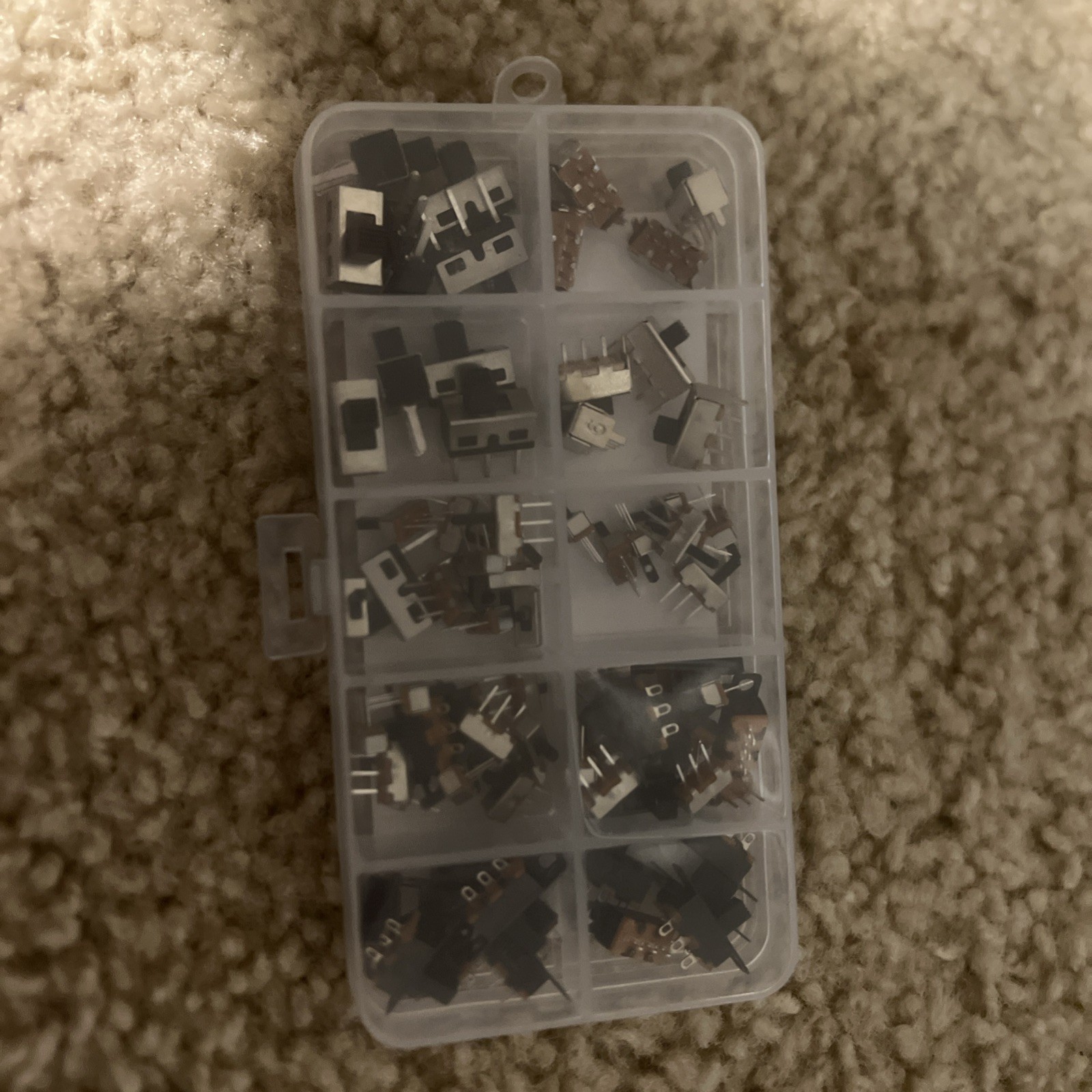 80 PCS 8 Values Mini Slide Switch Assortment Kit for Any Electronic Device DIY