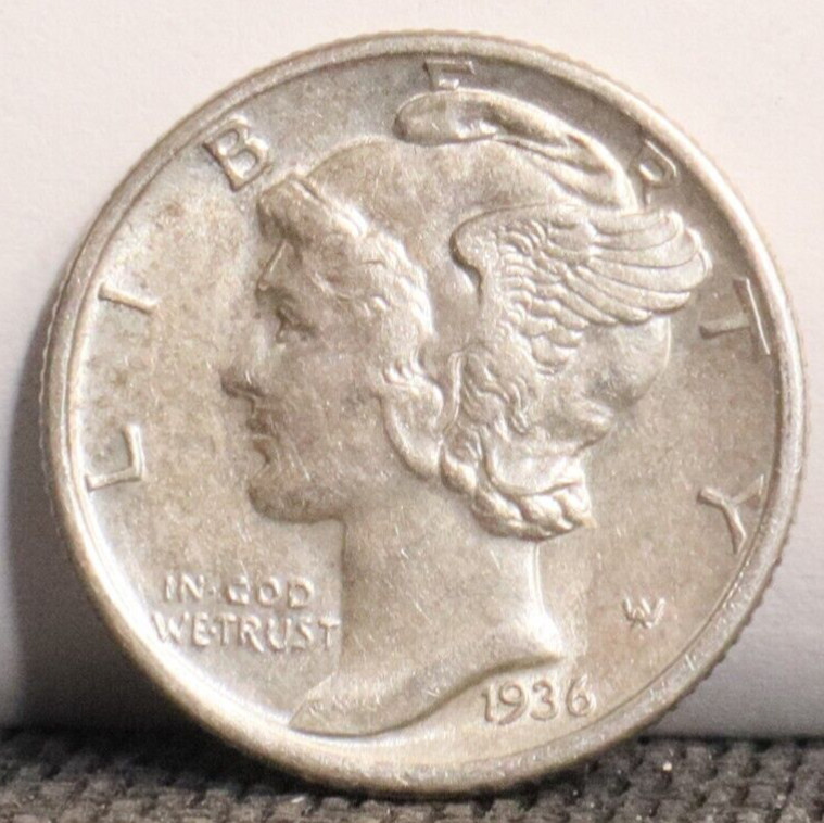 1936 10C Mercury Dime 445