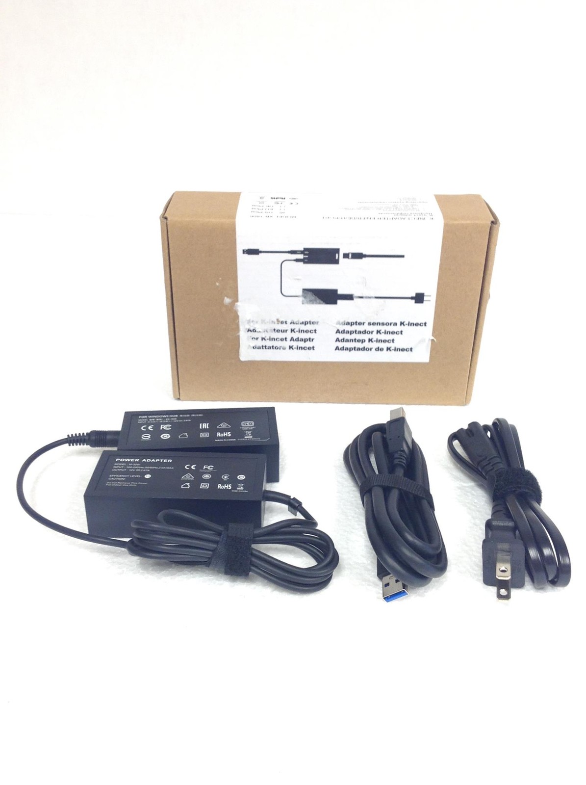 New Generic XB-1806 Kinect Adapter w/ 32W Power & USB Cable EN/FR/DE/IT/PT