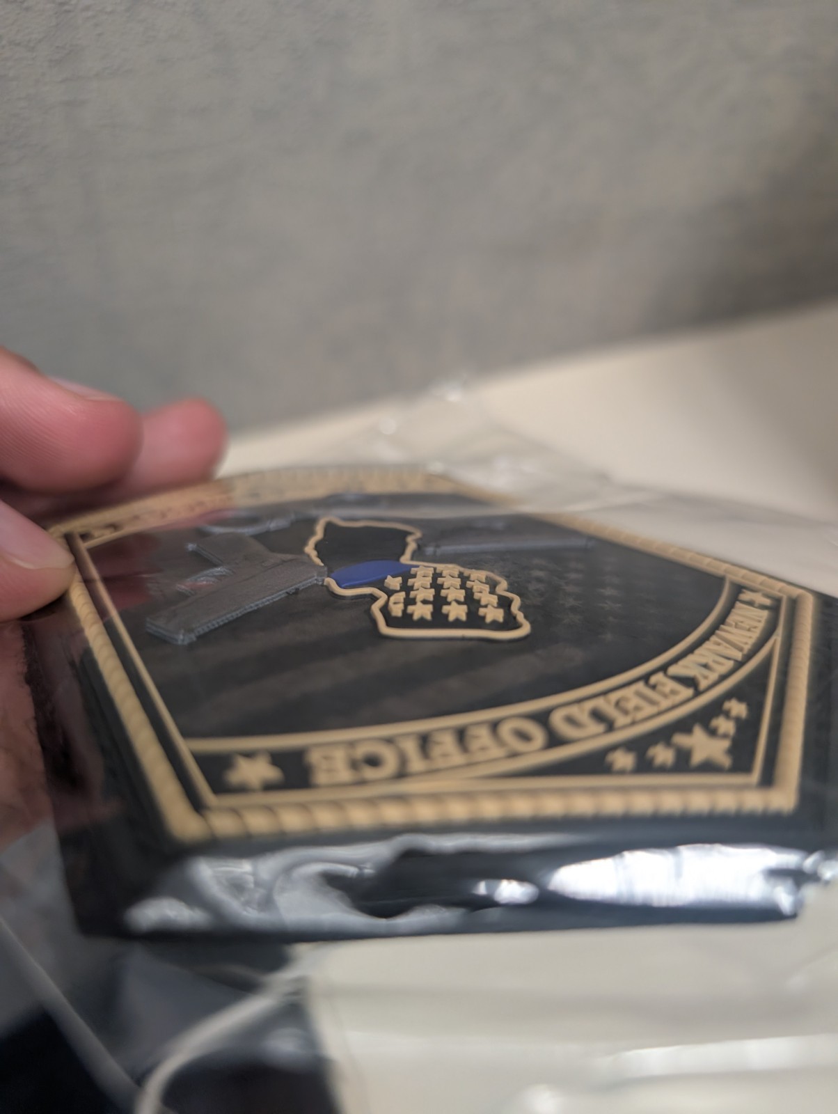 Air Marshal Patch Newark "TRAINING DIVISION" with Guns State + Handcuffs Raised
