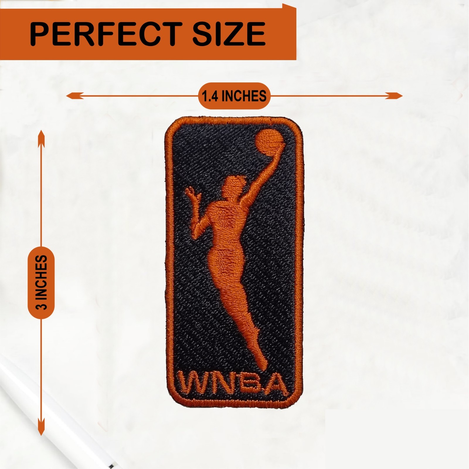 Pack Of 2 WNBA Basketball Logo Iron On Patch - Sew Patch - Embroidered Patch