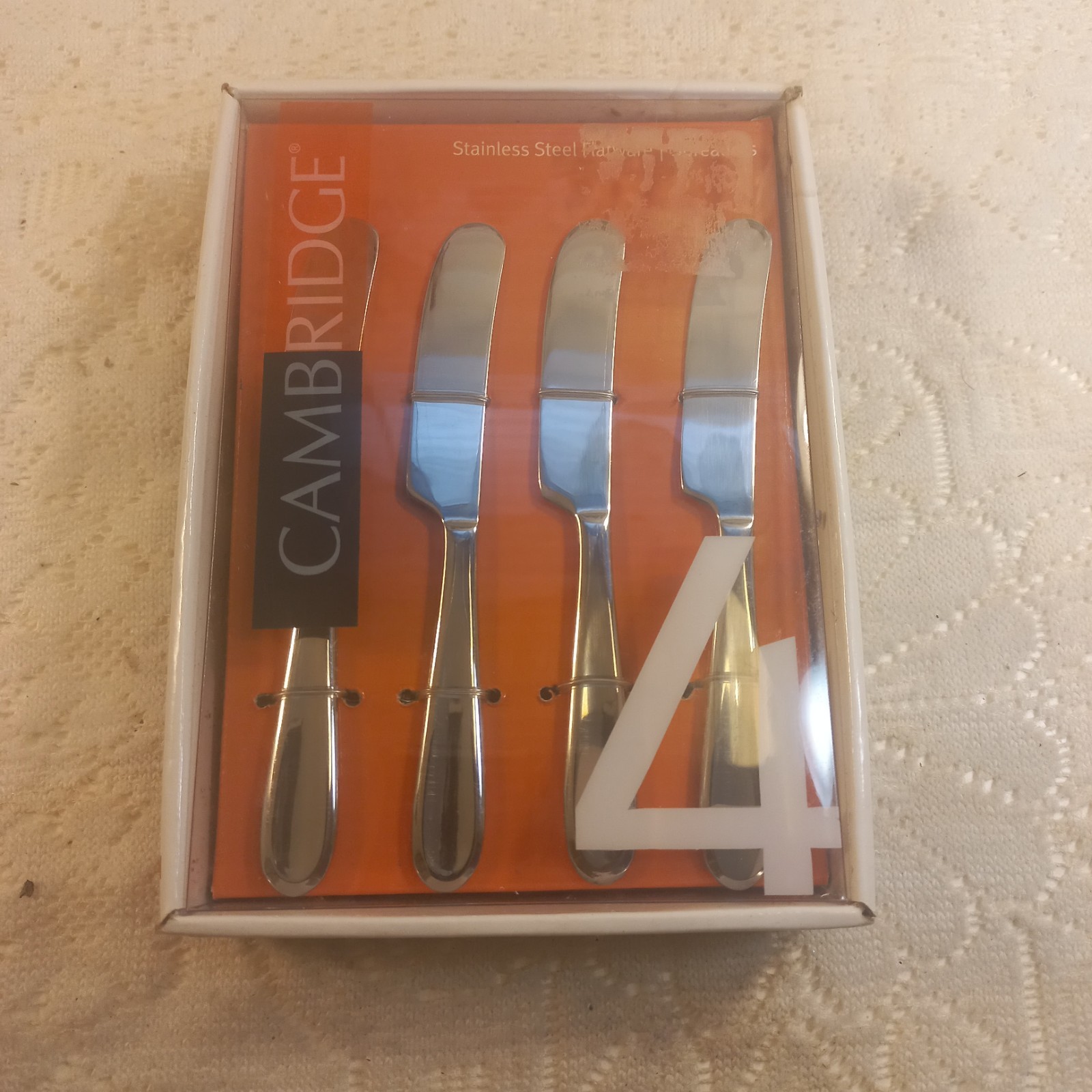 Cambridge Silversmiths Celeste  Cocktail Knives/Spreaders  4 Piece Set 2011 New