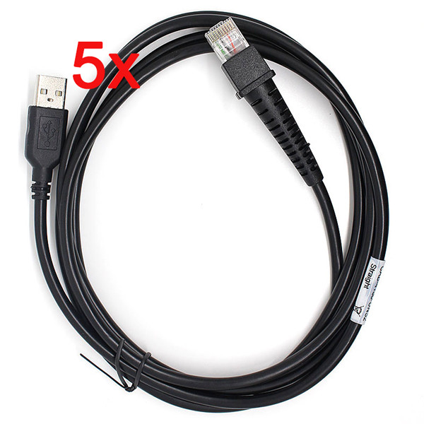 5x USB Cable 6FT For Datalogic D100 GD4130 QD2130 QW2100 Scanner CAB-426E