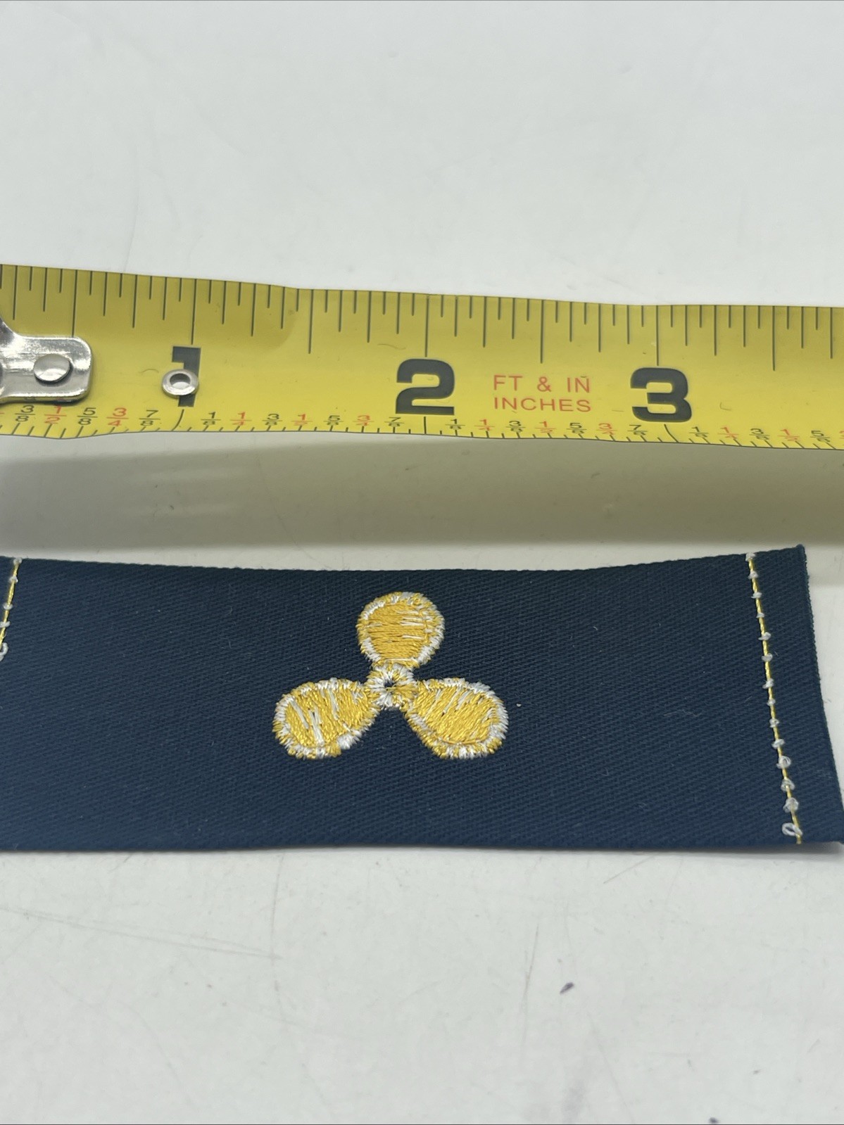U.S. Military Navy Naval Engineer Collar Device Patch Embroidered Cloth