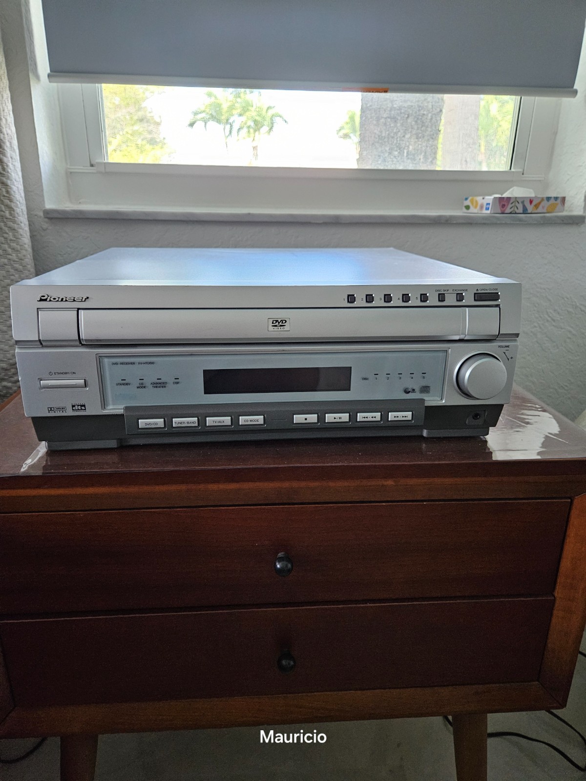 Pioneer XV-HTD510 5-Disc DVD CD Changer Player 5.1 Ch Receiver.As-Is.