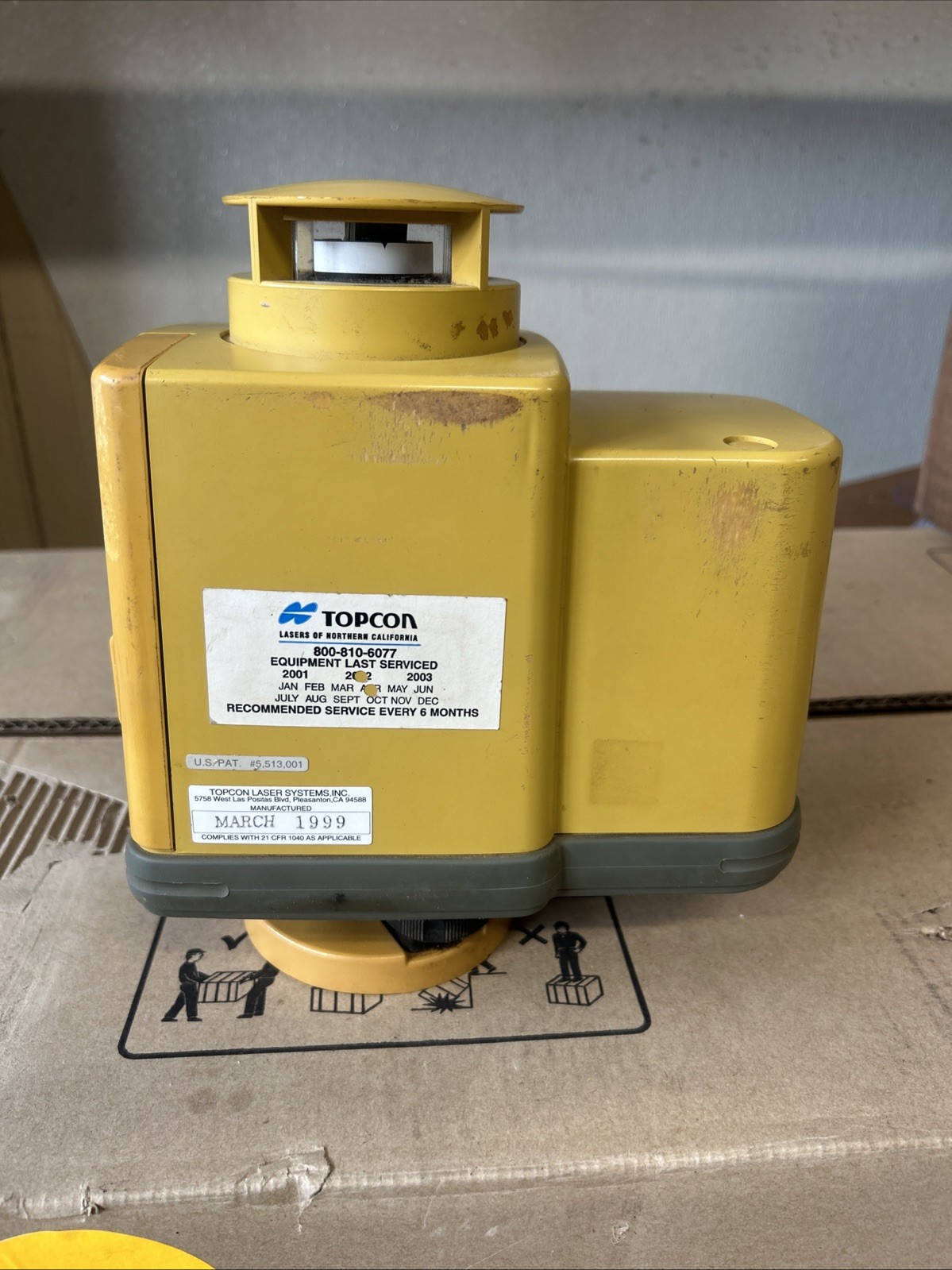 Topcon Marksman RL-60B Rotating Laser Level--Untested -b8