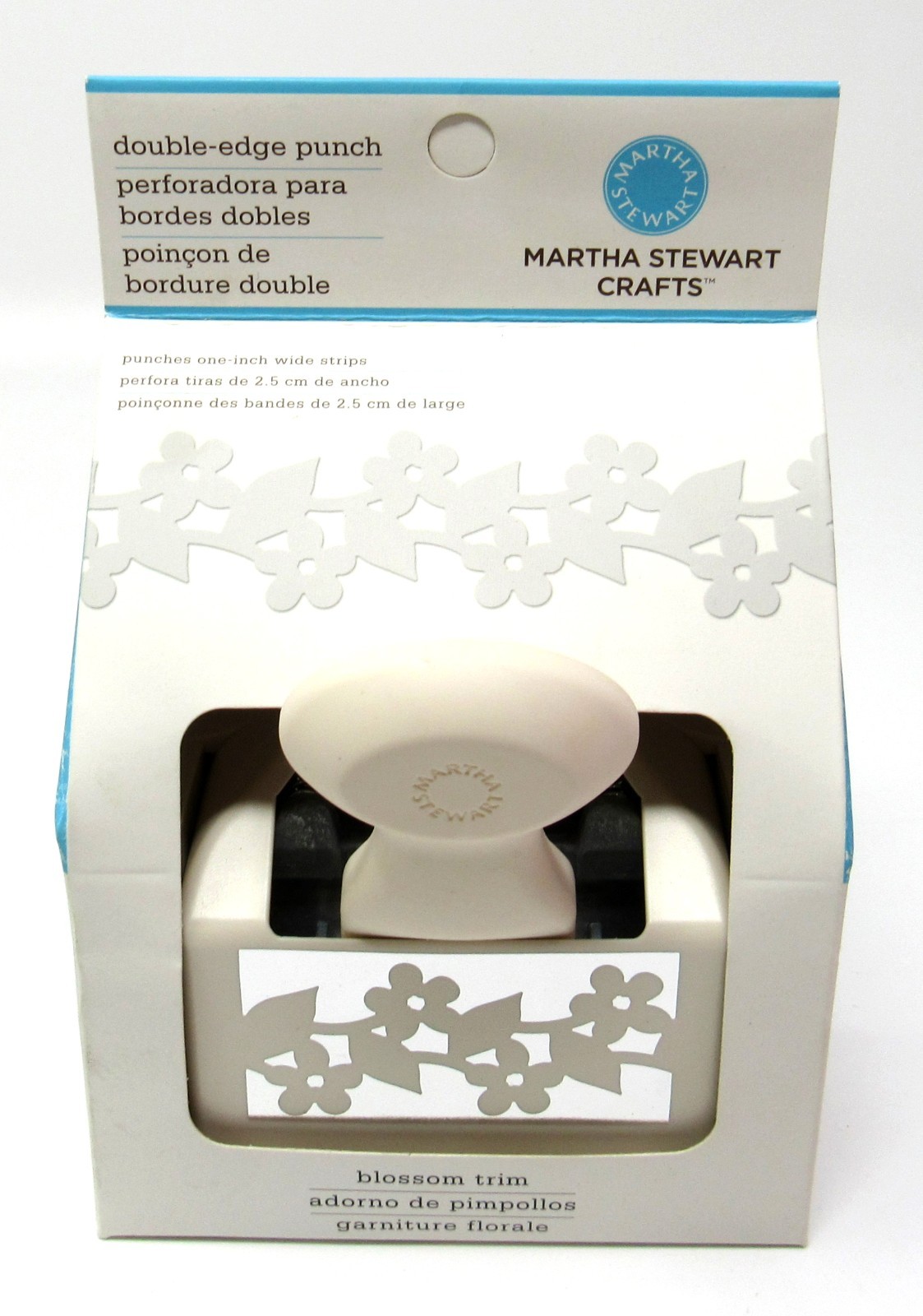 Martha Stewart Crafts Double Edge Paper Punch Blossom Trim 1" Wide NIP Scrapbook