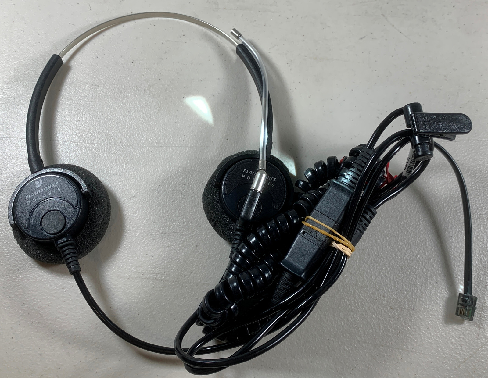 Plantronics P61-U10P Supra Binaural Polaris Voice Tube QD Headset Avaya Nortel