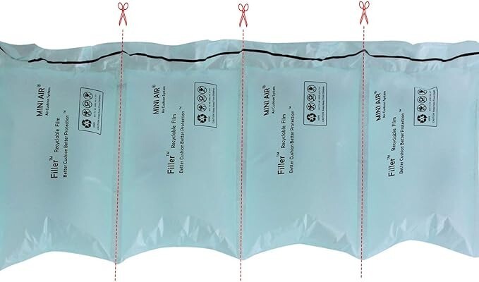 2 Pack 2624 FT EA2 8"x4" air Pillow Film roll for Mini Air EASI 2 / EA2S Machine