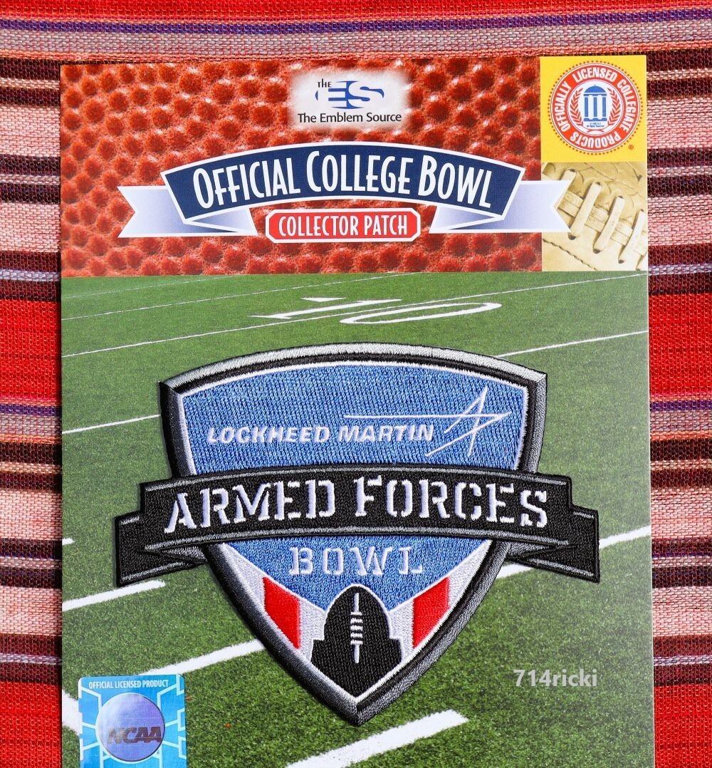 2026 Lockheed Martin Armed Forces Bowl Patch Collector Rice vs Texas State