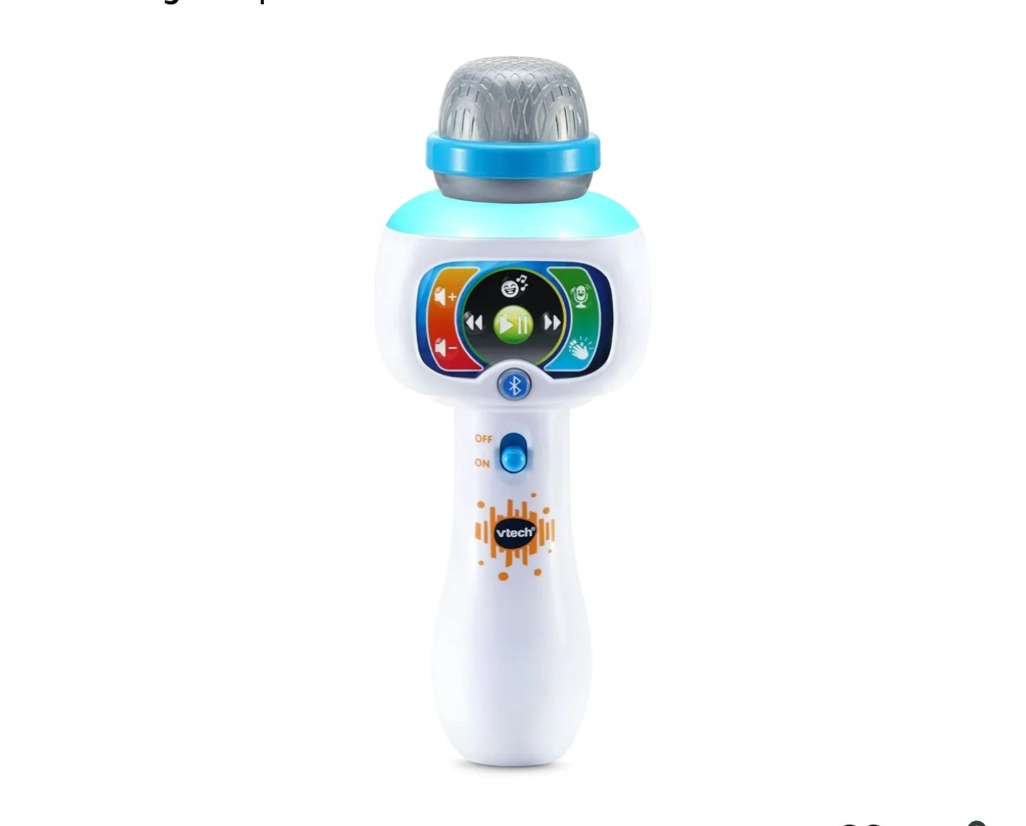 🌊 VTech Sing It Out Karaoke Bluetooth Microphone , White #5510 WORKS EUC