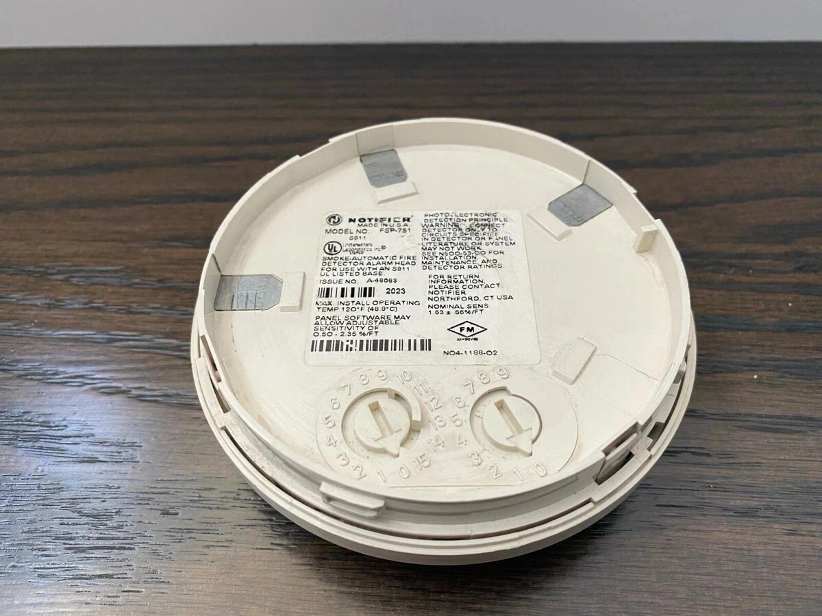 SET OF (10) NOTIFIER FSP-751 FIRE ALARM Head SMOKE DETECTOR FREE SHIPPING