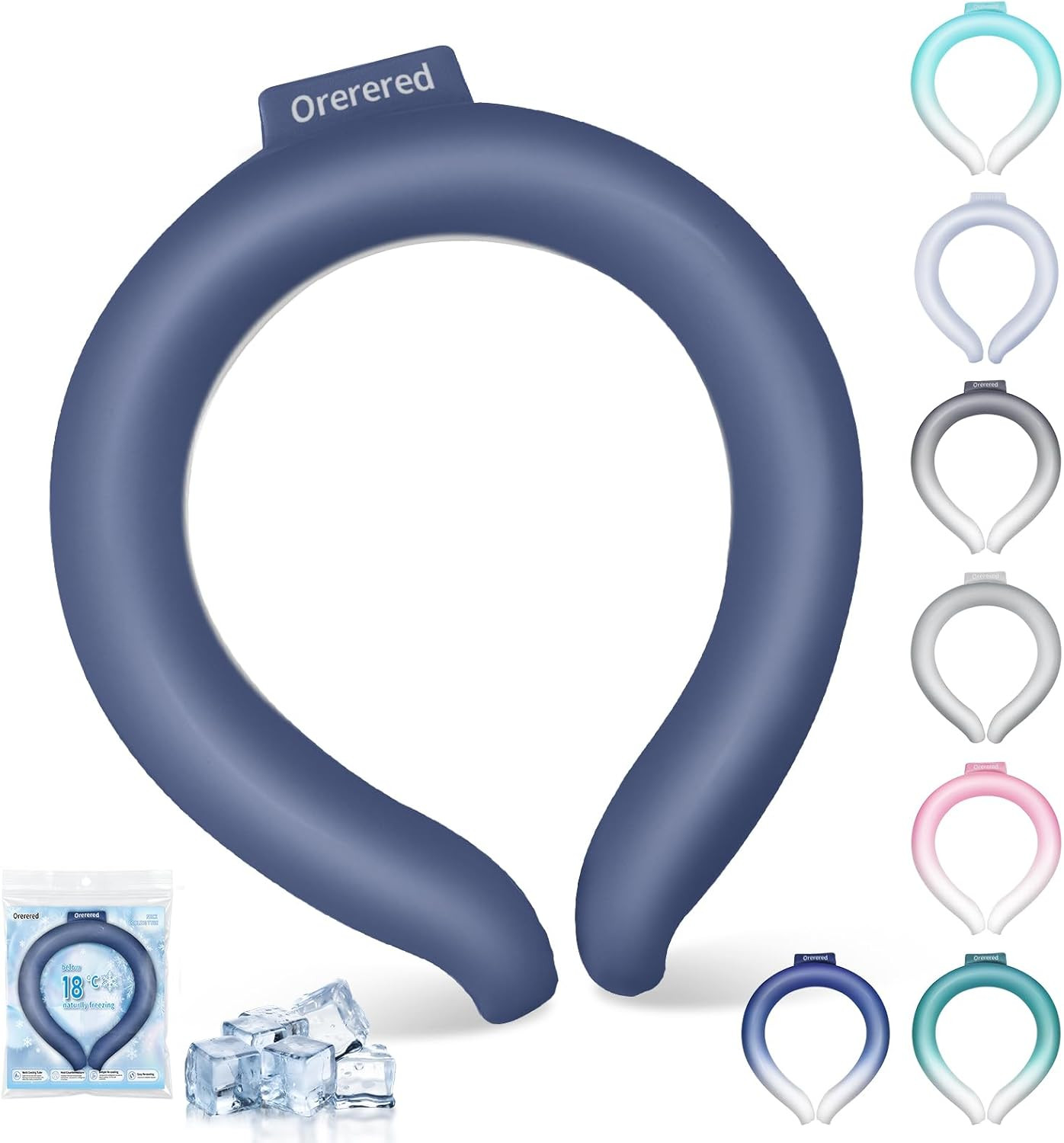 Neck Cooling Tube 70% Gel Increase Ice Ring Neck Cooler Wearable Body Cooling Pr