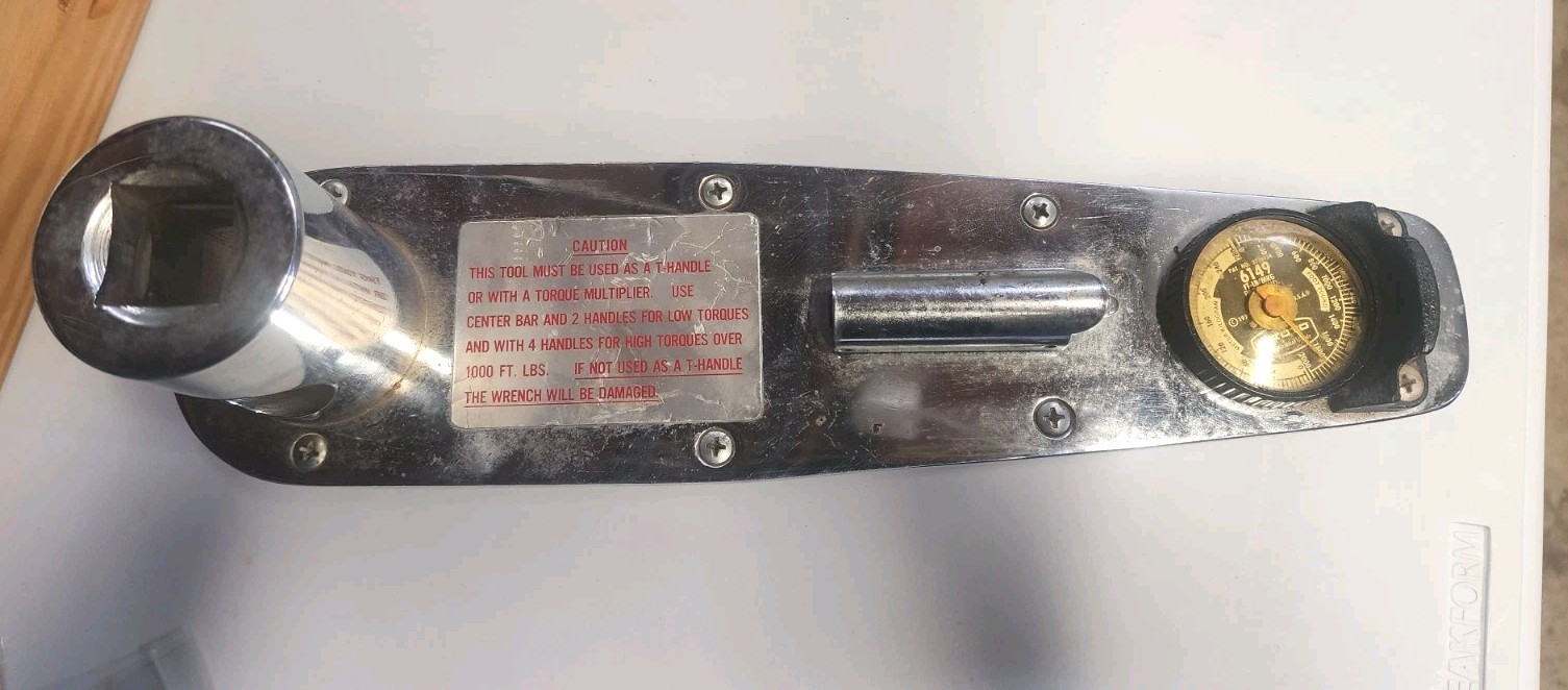 Proto Dial Torque Wrench  No. 6149 1" Drive 0-2000ft-lbs