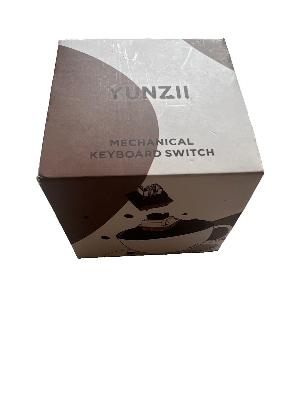 YUNZII Cocoa Cream Mechanical Keyboard Switches 35pcs Tactile Pre-Lubed MX Style