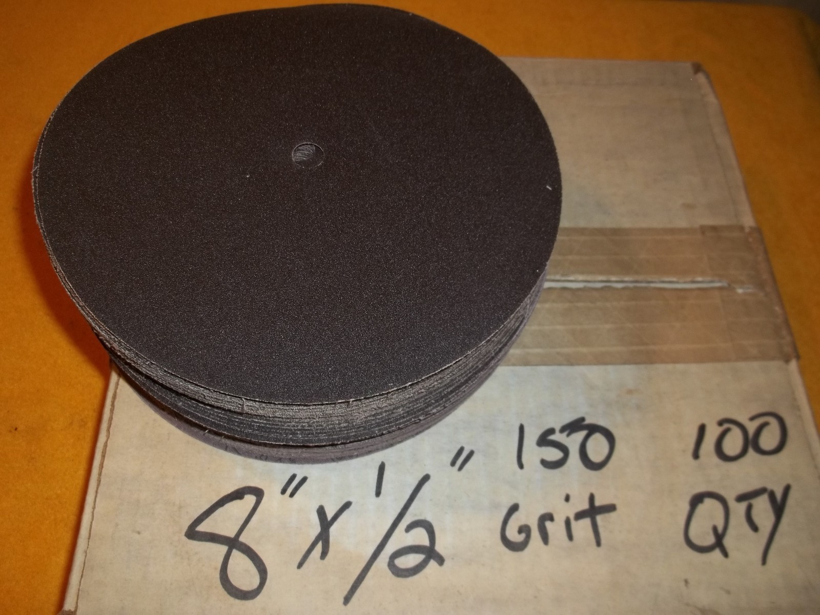 SIA SIARAL 2905 8" X 1/2" 150 GRIT SANDING DISC 100 PCS USA