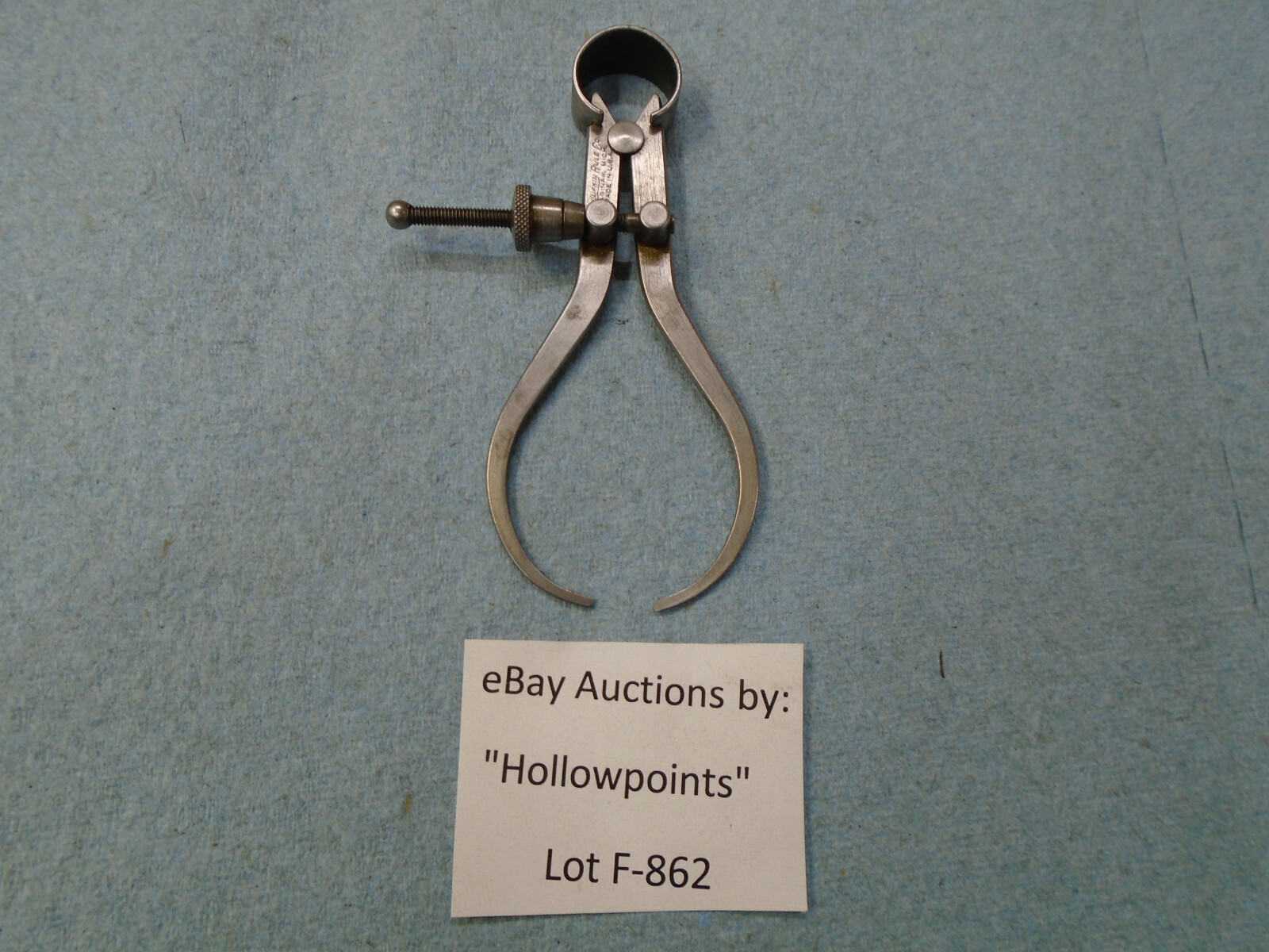 Lufkin No. 41 Spring Type 3" Outside Caliper Flat Leg with Solid Nut   F862