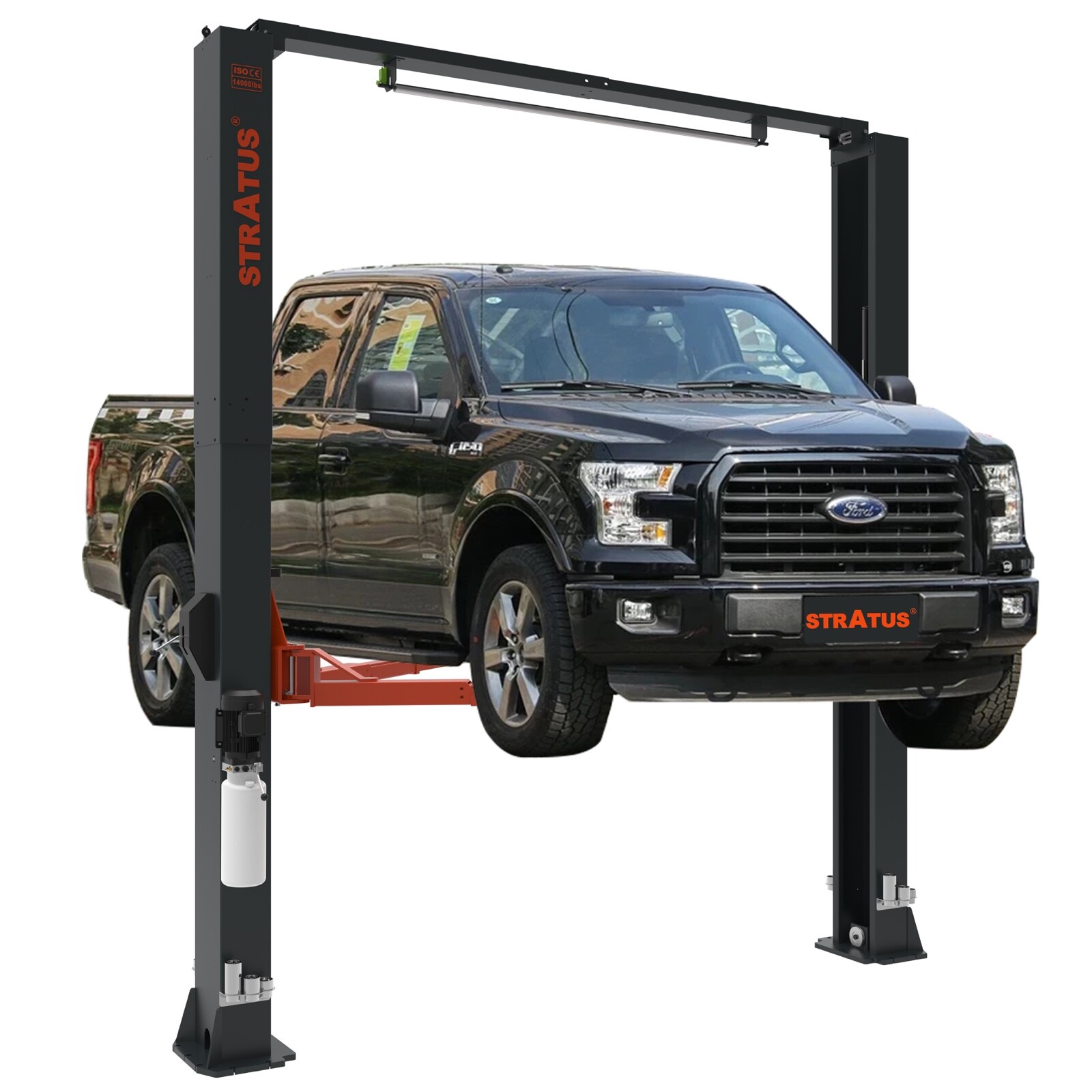 Stratus 2 Post Extra Wide Overhead 14 000 LBS Manual Release Lift - SAE-C14X