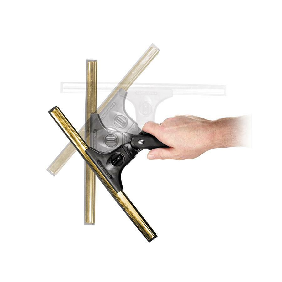 Ettore Contour PRO+ Window Cleaning Squeegee Complete w/ Brass Channel